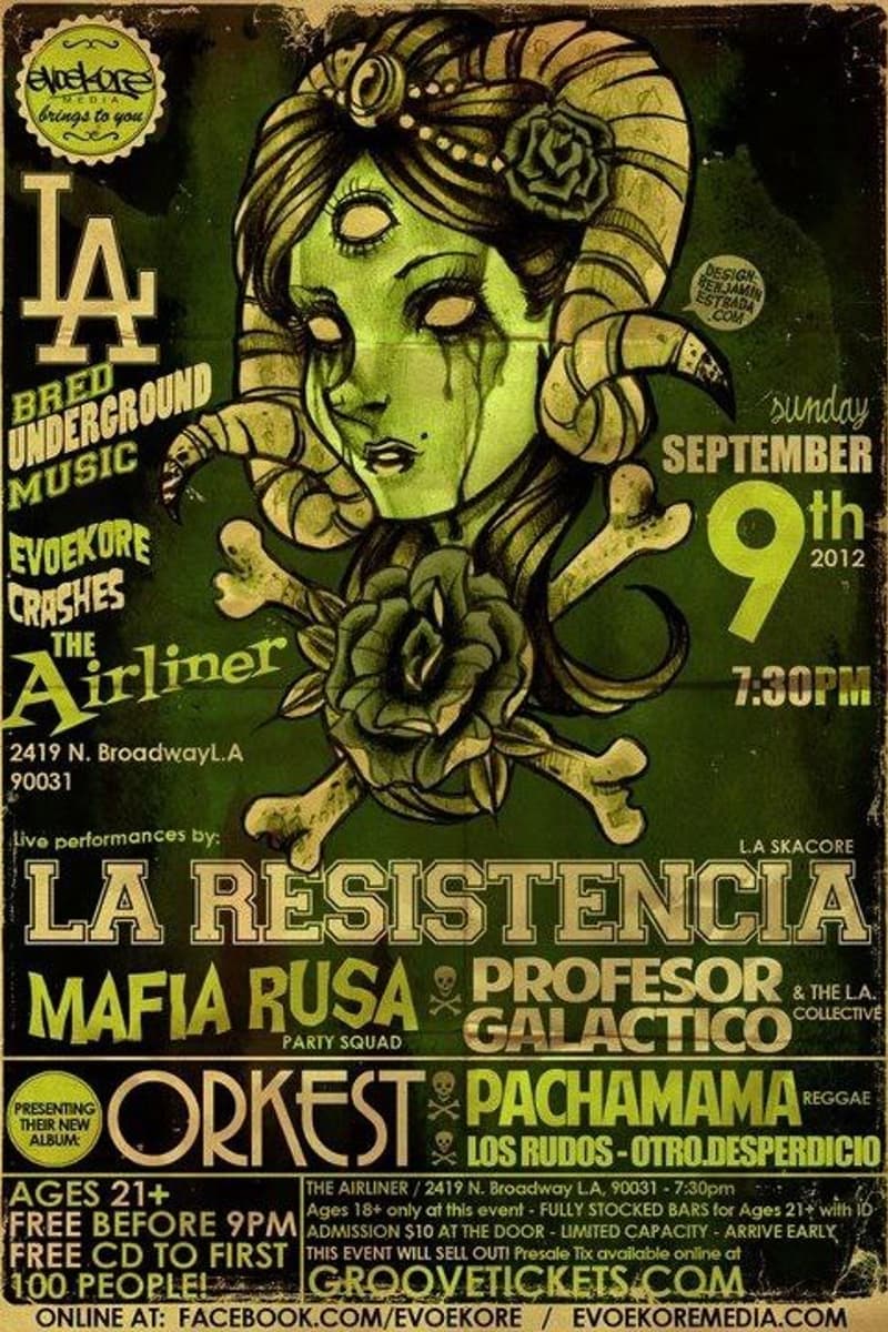 Orkest, Otro Desperdicio, The L.A. Collective, Los Rudos, La Resistencia - at The Airliner - Los Angeles, CA - Sep 9, 2012