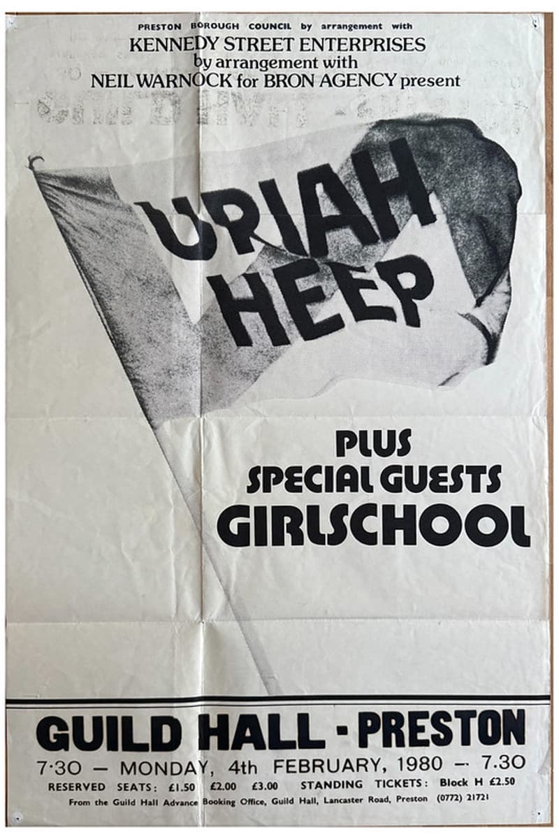 Uriah Heep, Girlschool - at Guild Hall - Preston - Feb 4, 1980