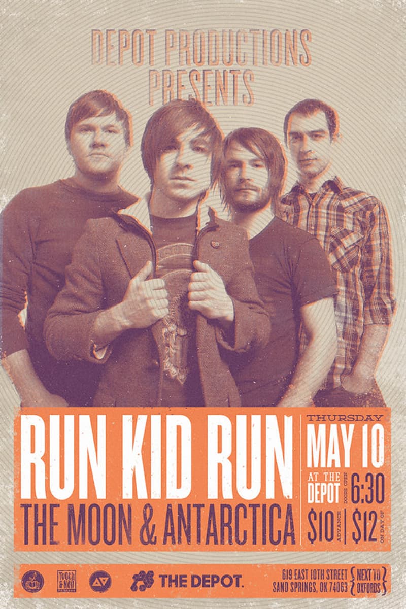 Run Kid Run, The Moon & Antarctica - at The Depot - Sand Springs, OK - May 10, 2012