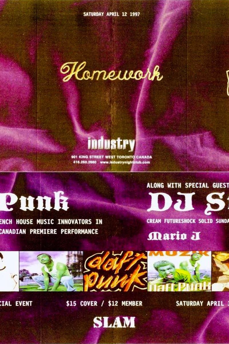 Daft Punk, DJ Sneak, Mario J - at Industry - Toronto, Canada - Apr 12, 1997