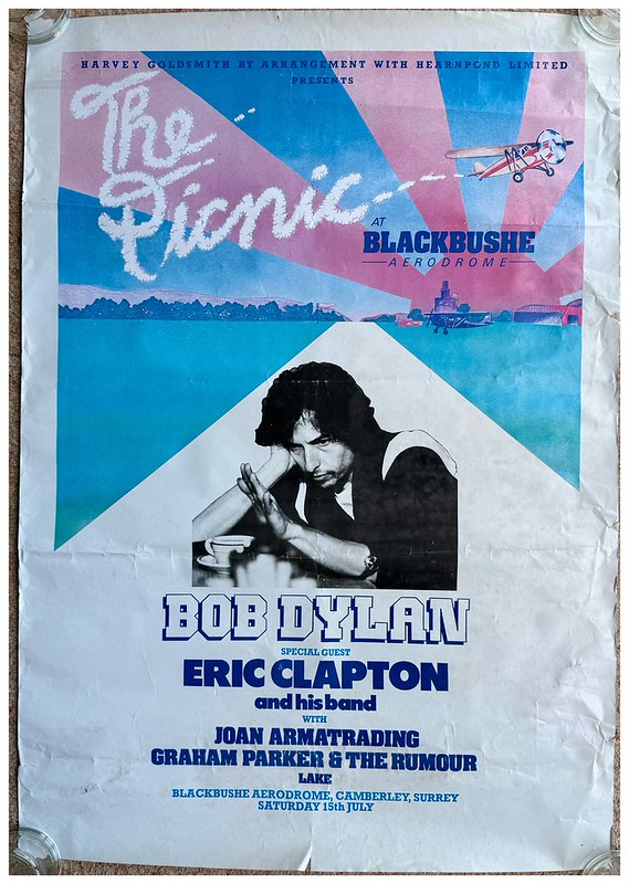 Joan Armatrading, Eric Clapton and his band, Lake, Bob Dylan, Graham Parker & The Rumour - at Blackbushe Aerodrome - Camberley - Jul 15, 1978