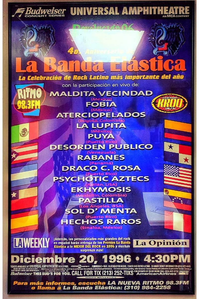 La Lupita, Desorden Publico, Fobia, Maldita Vecindad, Psychotic Aztecs - at Universal Amphitheatre - Universal City / Los Angeles, CA - Dec 20, 1996