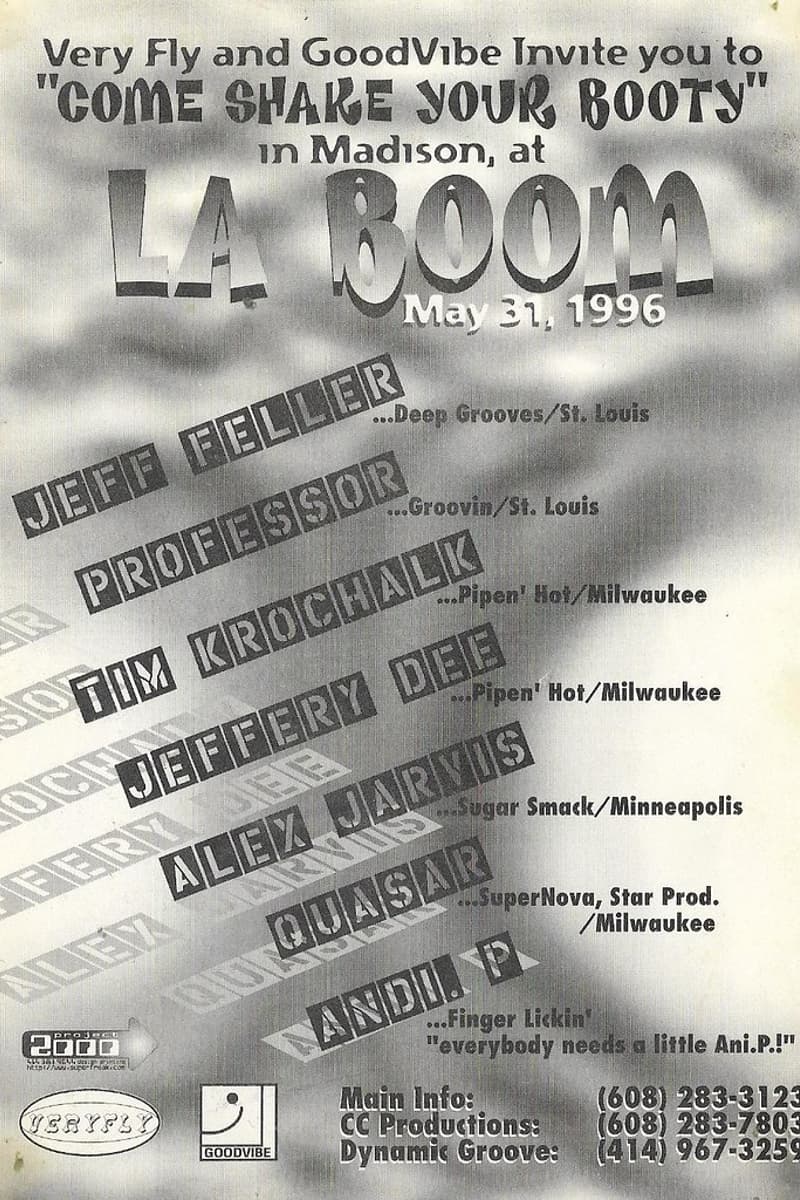 Quasar, Tim Krochalk, Jeffery Dee, Jeff Feller, Andi P - at La Boom - Madison, WI - May 31, 1996