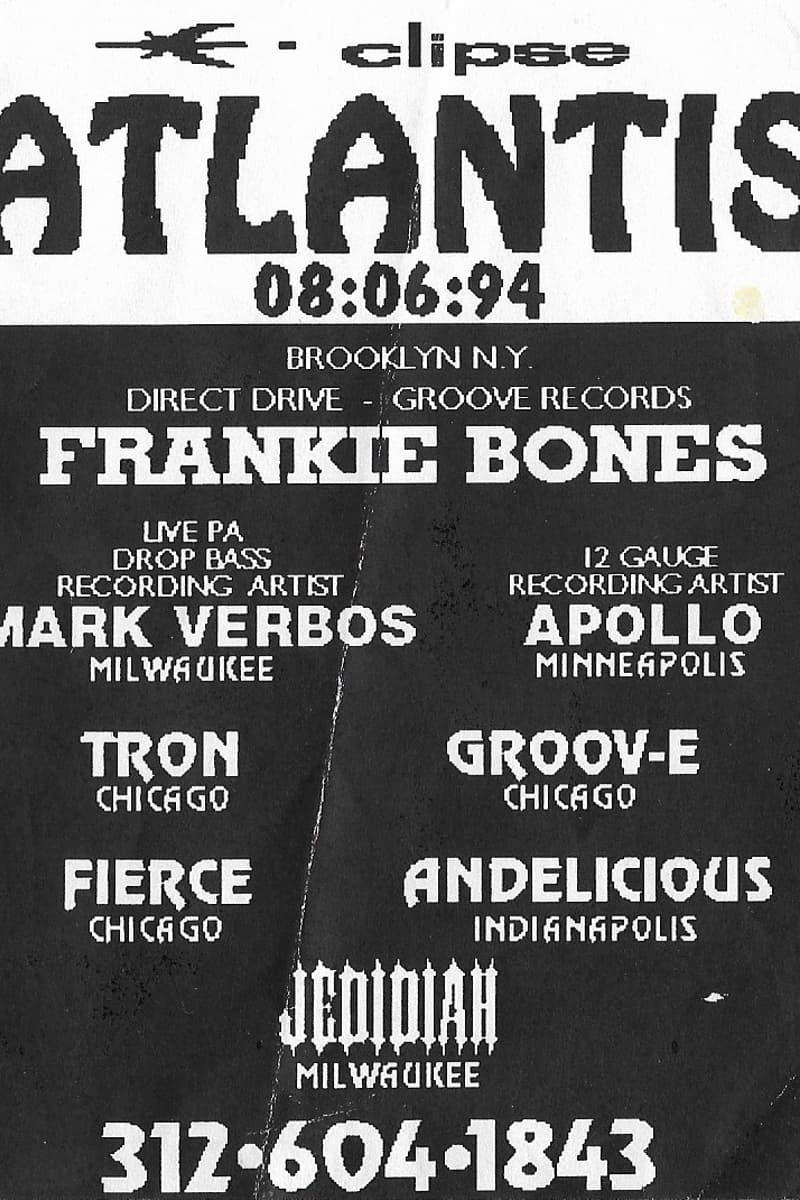 Tron, Apollo, Fierce, Jedidiah, Mark Verbos - at Atlantis - Chicago, IL - Aug 6, 1994