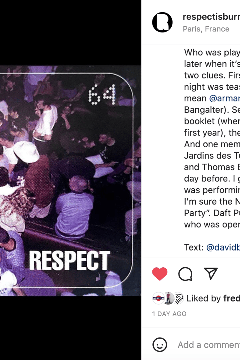 at Respect - Paris