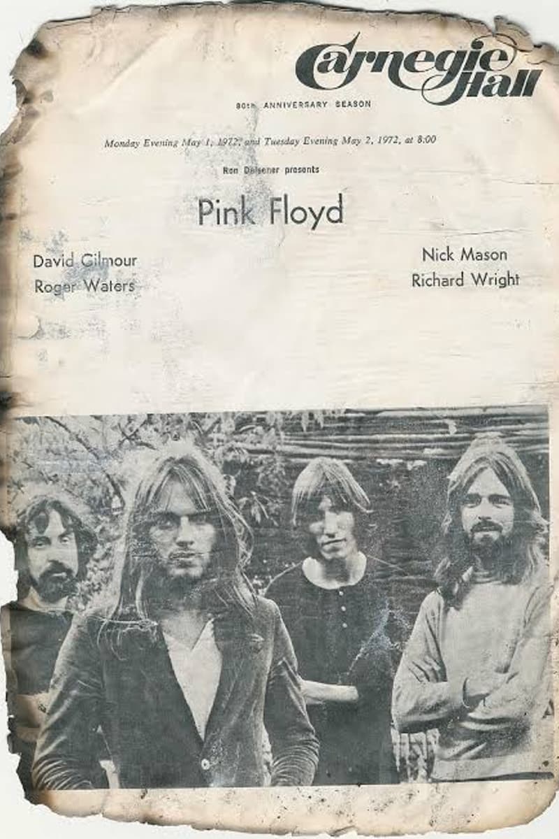 David Gilmour, Roger Waters, Nick Mason, Pink Floyd, Richard Wright - at Carnegie Hall - New York, NY - May 1, 1972