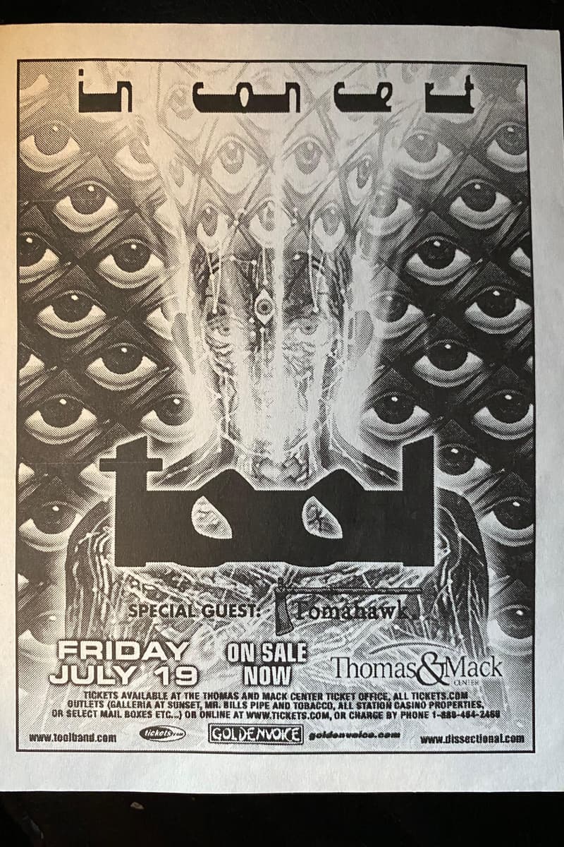 Tool, Tomahawk - at Thomas & Mack Center - Las Vegas, NV - Jul 19, 2002