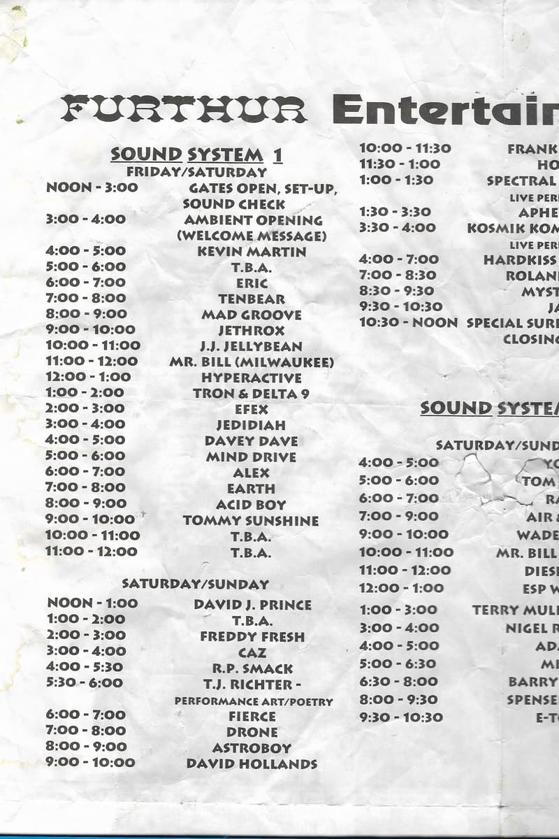 Kevin Martin, Terry Mullan, ESP Woo[?], Aphex T[win?], Eric - Milwaukee, WI
