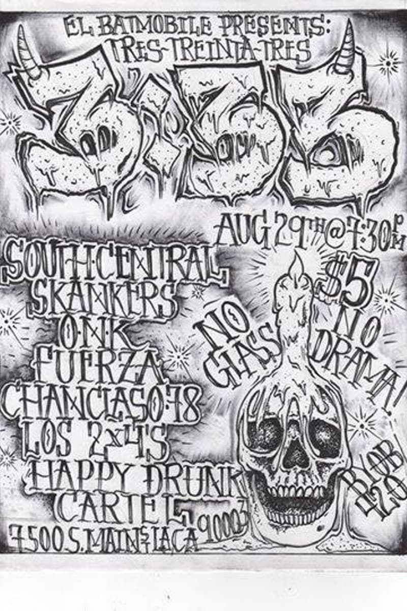 Chanclaso 18, Happy Drunk, Tonk, Los 2xits, South Central Skankers - Los Angeles, CA - Aug 29, 2014