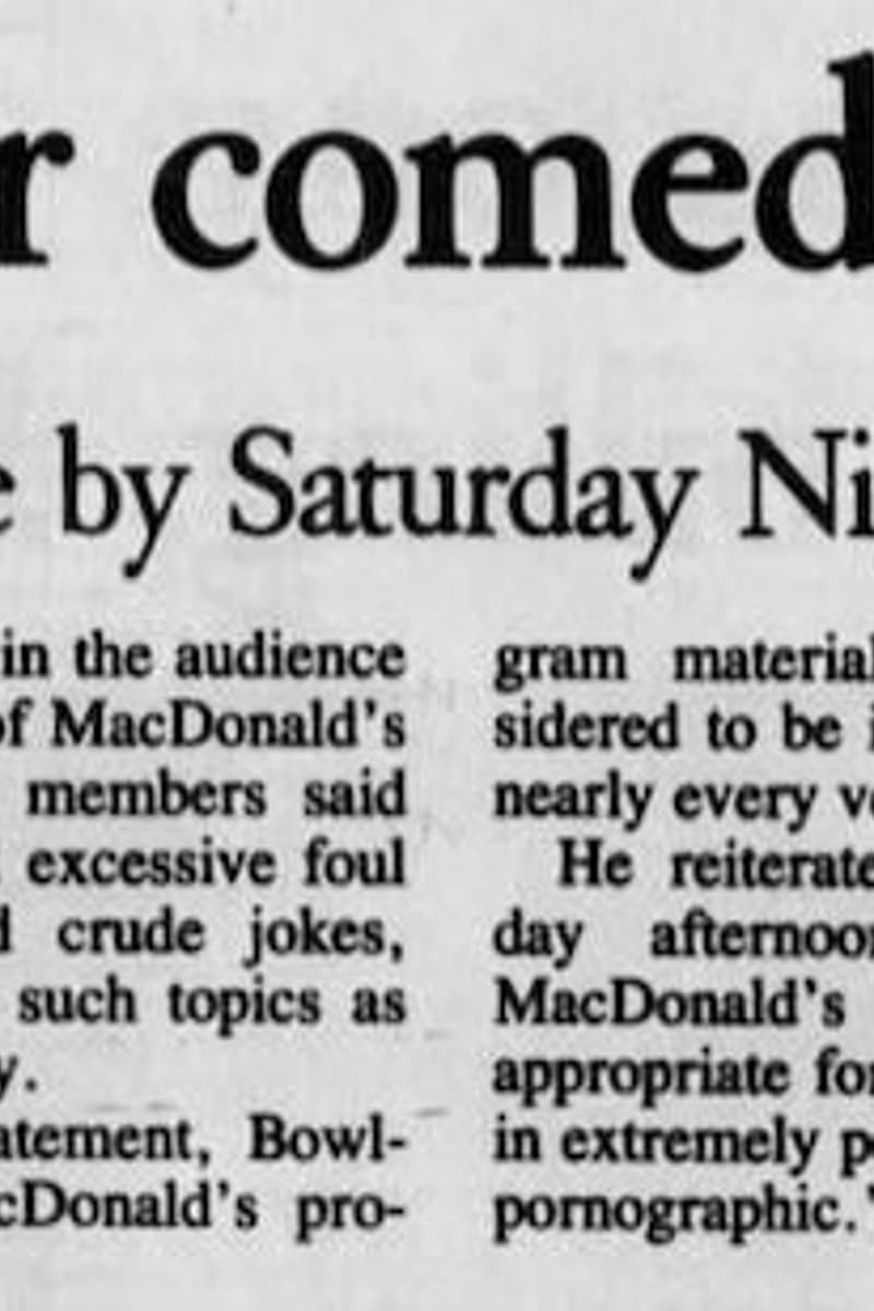 Norm MacDonald - at Hancher Auditorium - Iowa City, IA - Jan 1, 1997