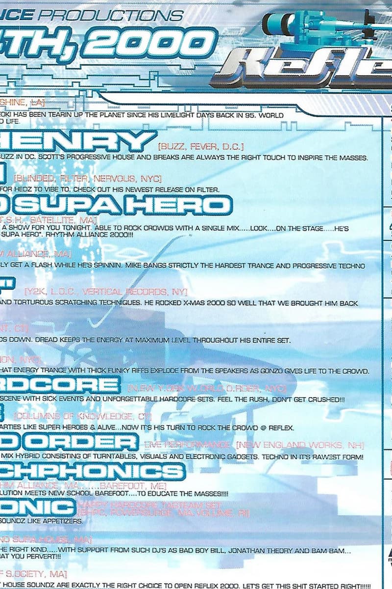 Osheen, Mahler, N.E.W. World Order, Scott Henry, Keoki - at Asylum Nightclub - Springfield, MA - Mar 4, 2000