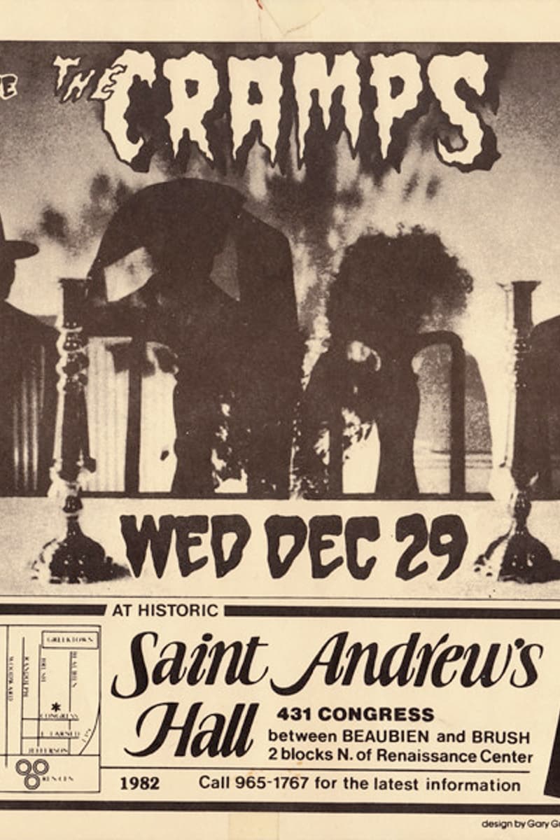 The Cramps, D.J. Diana - at Saint Andrew's Hall - Detroit, MI - Dec 29, 1982