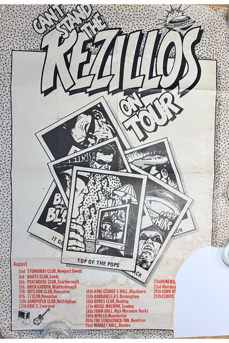 The Rezillos - at Multiple venues (tour poster) - Multiple cities (UK Tour)