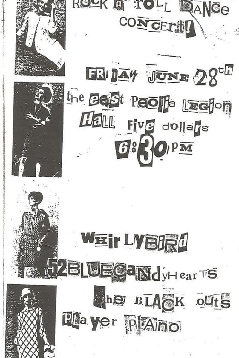 52 Blue Candy Hearts, Player Piano, Whirlybird, The Black Outs - at The East Peoria Legion Hall - East Peoria, IL