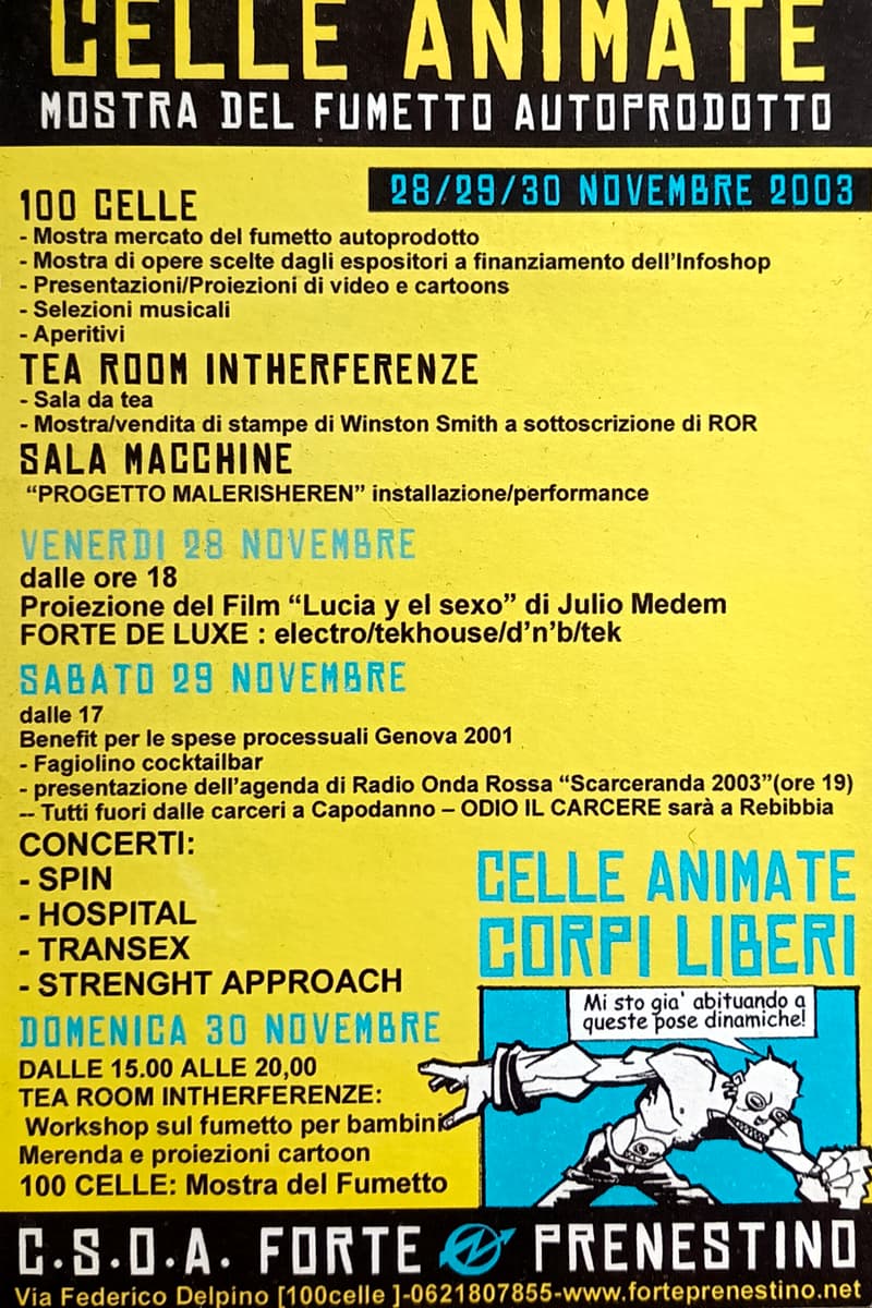 STRENGHT APPROACH, Spin, Winston Smith, FORTE DE LUXE, Hospital - at C.S.O.A. Forte Prenestino - Roma - Nov 28, 2003