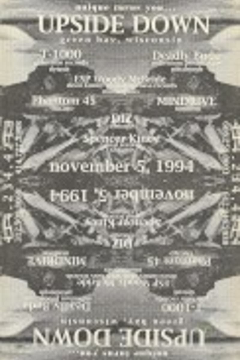 Specimen 48, Deadly Dose, T-1000, 661, Skinny Knot - at Upside Down - Detroit / Minneapolis / Chicago / Pittsburgh - Nov 5, 1994