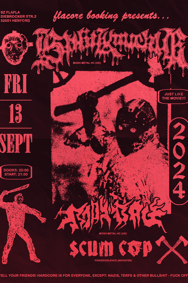 Bulldozer, Soma Dage, Scum Cop - at SZ Flafla - Herford - Sep 13, 2024