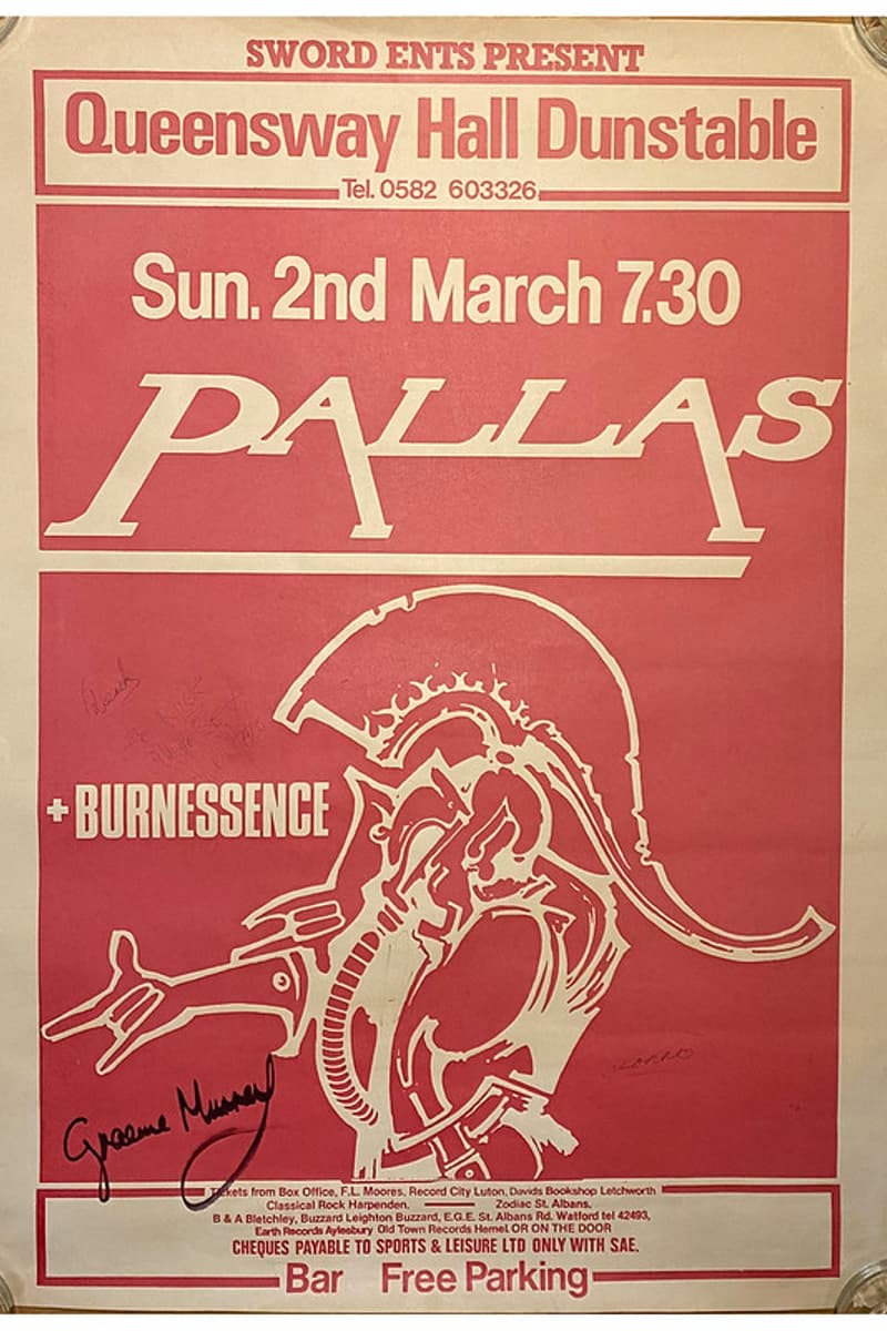 Burnessence, Pallas - at Queensway Hall - Dunstable - Mar 2, 1986