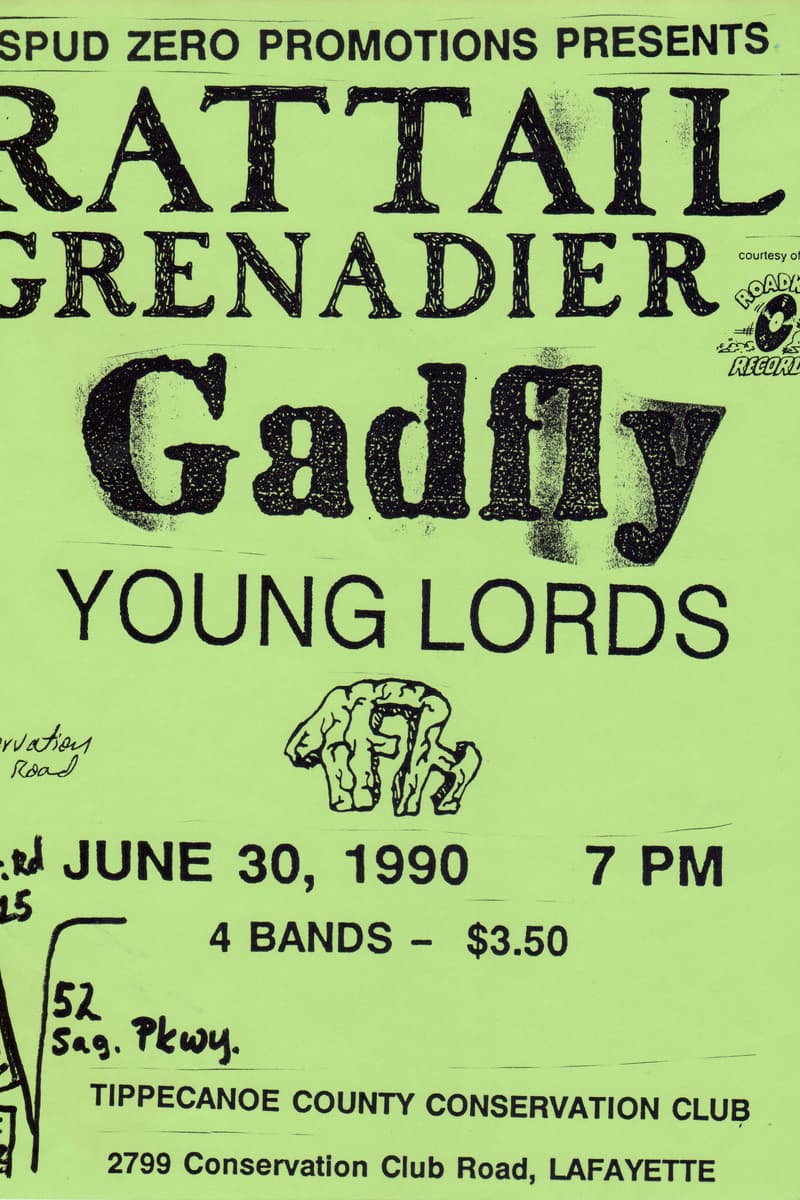 Gadfly, Young Lords, Rattail, Grenadier - at Tippecanoe County Conservation Club - Lafayette, IN - Jun 30, 1990