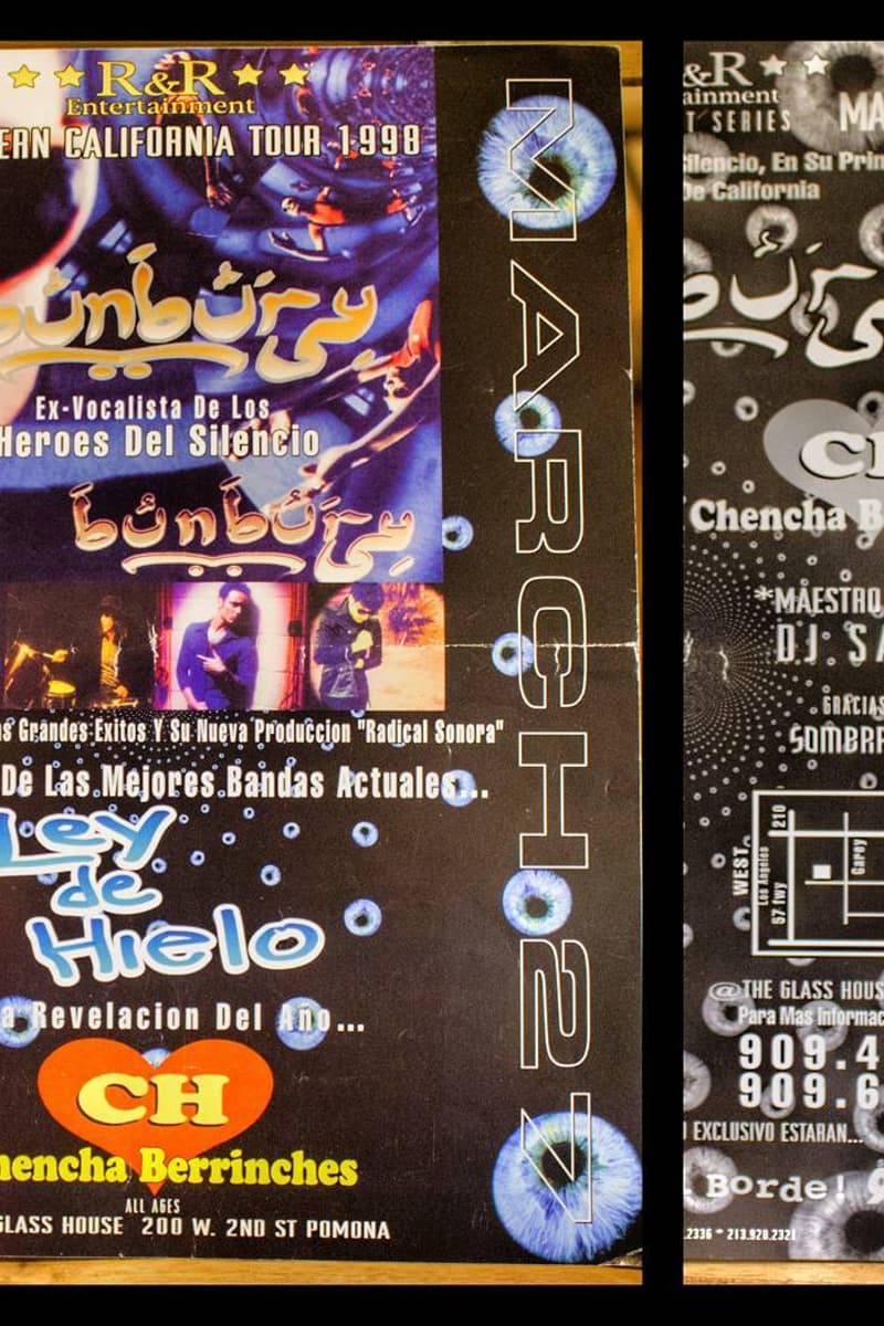 Sombras Ocultas, Chencha Berrinches, Ley de Hielo, Bunbury, DJ Santi - at The Glass House - Pomona, CA - Mar 27, 1998