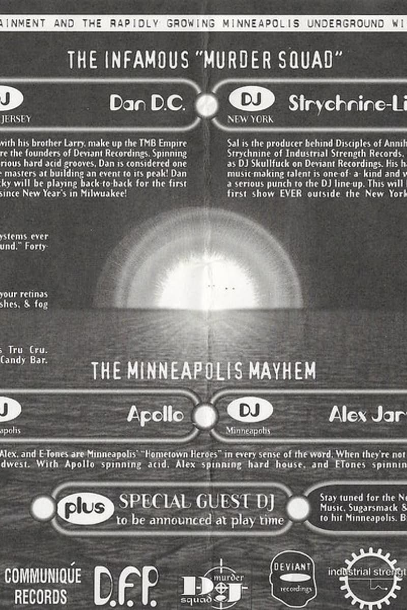 Apollo, Dan D.C., Nicky Fingers, Strychnine-Live!, M.A.C.E. - Minneapolis, MN - Dec 2, 1995