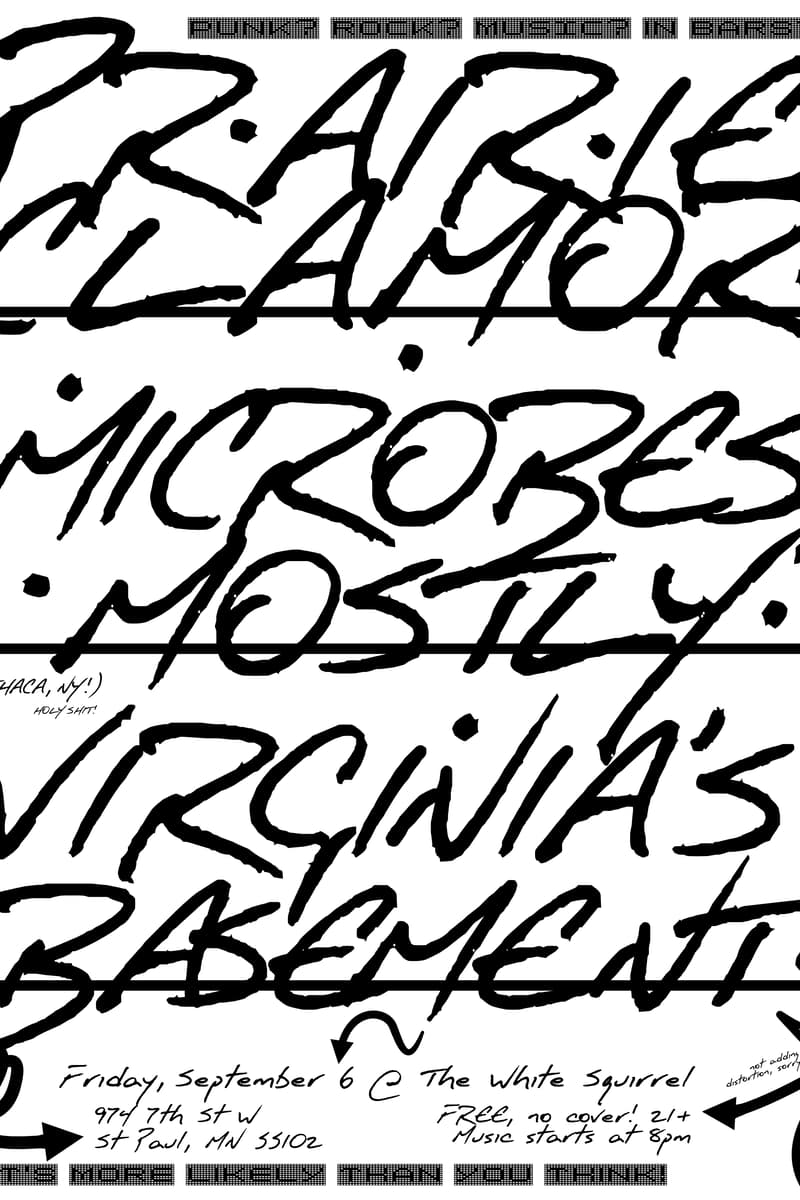 Virginia's Basement, Microbes, Mostly, Prairie Clamor - at The White Squirrel - St Paul, MN - Sep 6, 2024