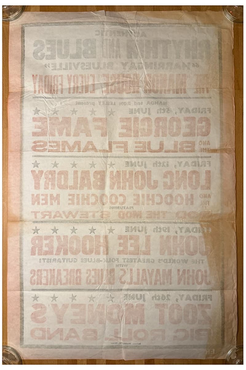 Long John Baldry and the Hoochie Coochie Men, John Lee Hooker, Georgie Fame and the Blue Flames, Rod 'The Mod' Stewart, John Mayall's Blues Breakers - at Harringay Bluesville - Harringay