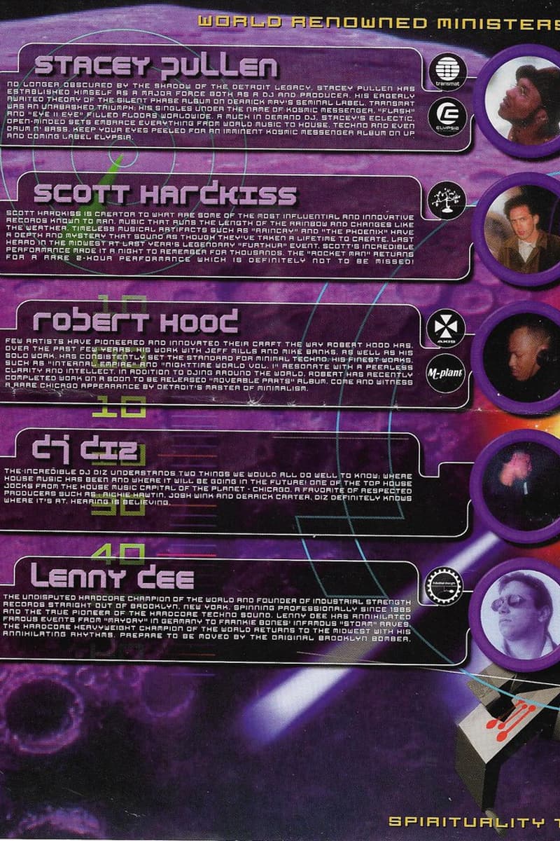 Robert Hood, Lenny Dee, Stacey Pullen, Scott Hardkiss, DJ Diz - Chicago, IL