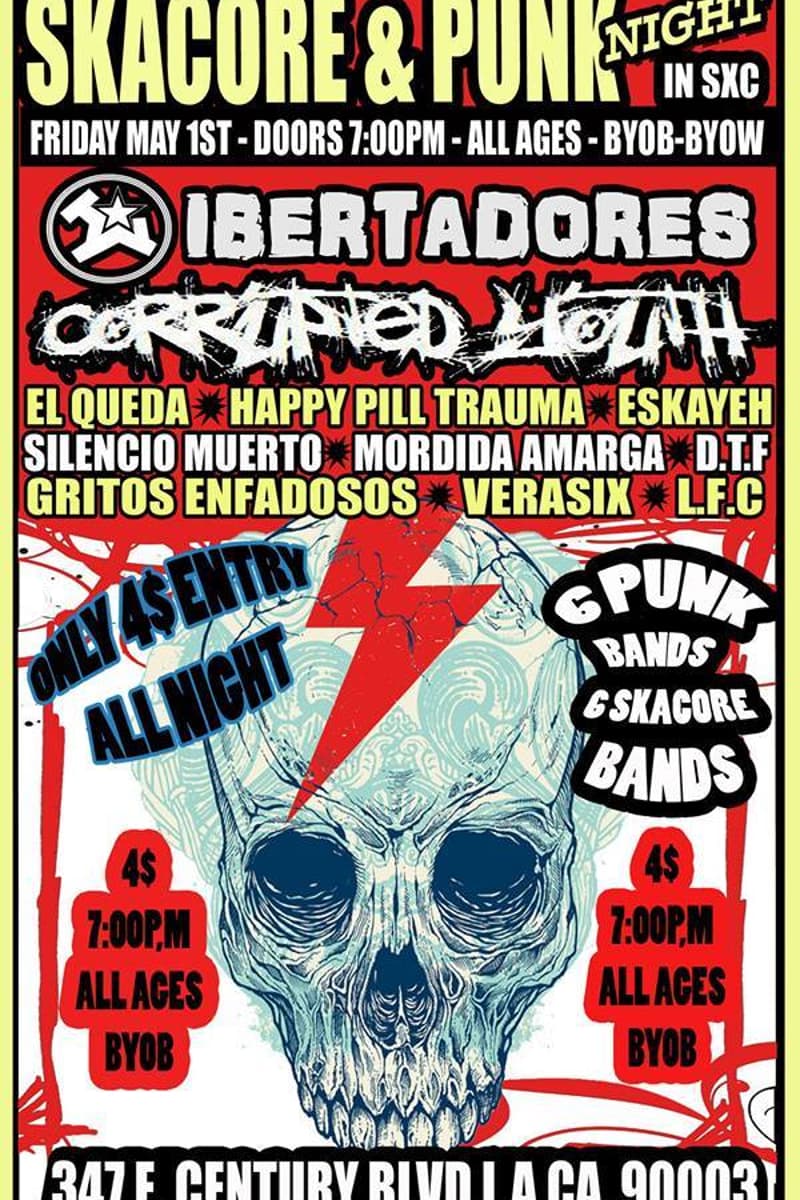 D.T.F, Eskayeh, Silencio Muerto, L.F.C, Gritos Enfadosos - at SXC - Los Angeles, CA - May 1, 2015