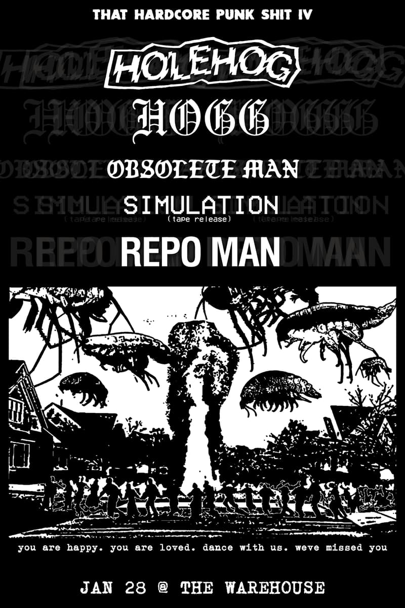 Hogg, Holehog, Obsolete Man, Simulation, Repo Man - at The Warehouse