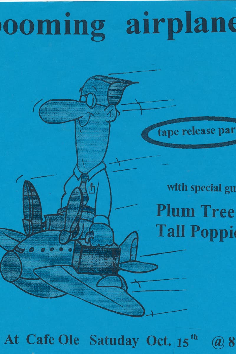 Booming Airplanes, Plum Tree, Tall Poppies - at Cafe Ole