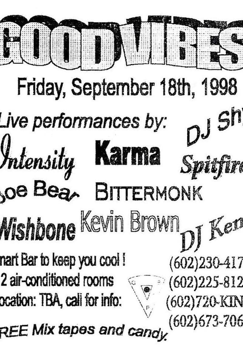 DJ Shy, Joe Bear, DJ Kena, Intensity, Karma - Phoenix, AZ - Sep 18, 1998