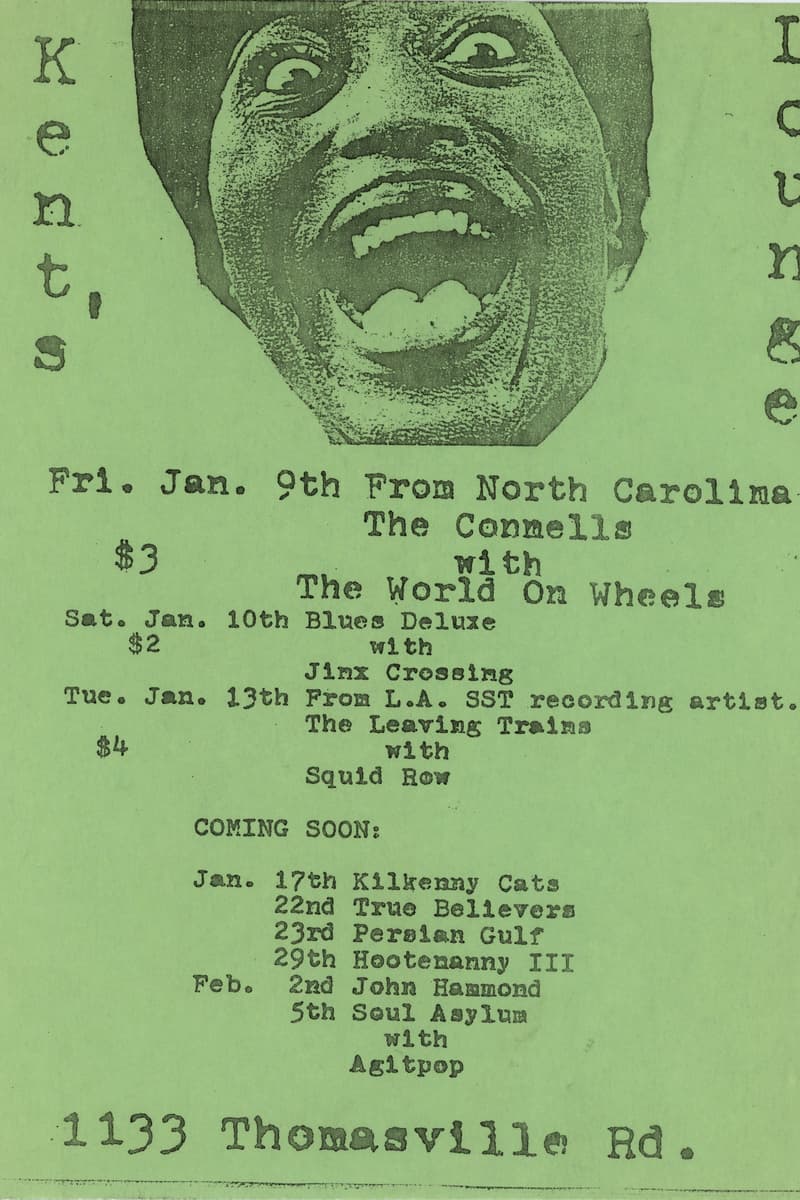 Hootenanny III, John Hammond, Kilkenny Cats, Soul Asylum, Jinx Crossing - at Kent's Lounge - Tallahassee, FL