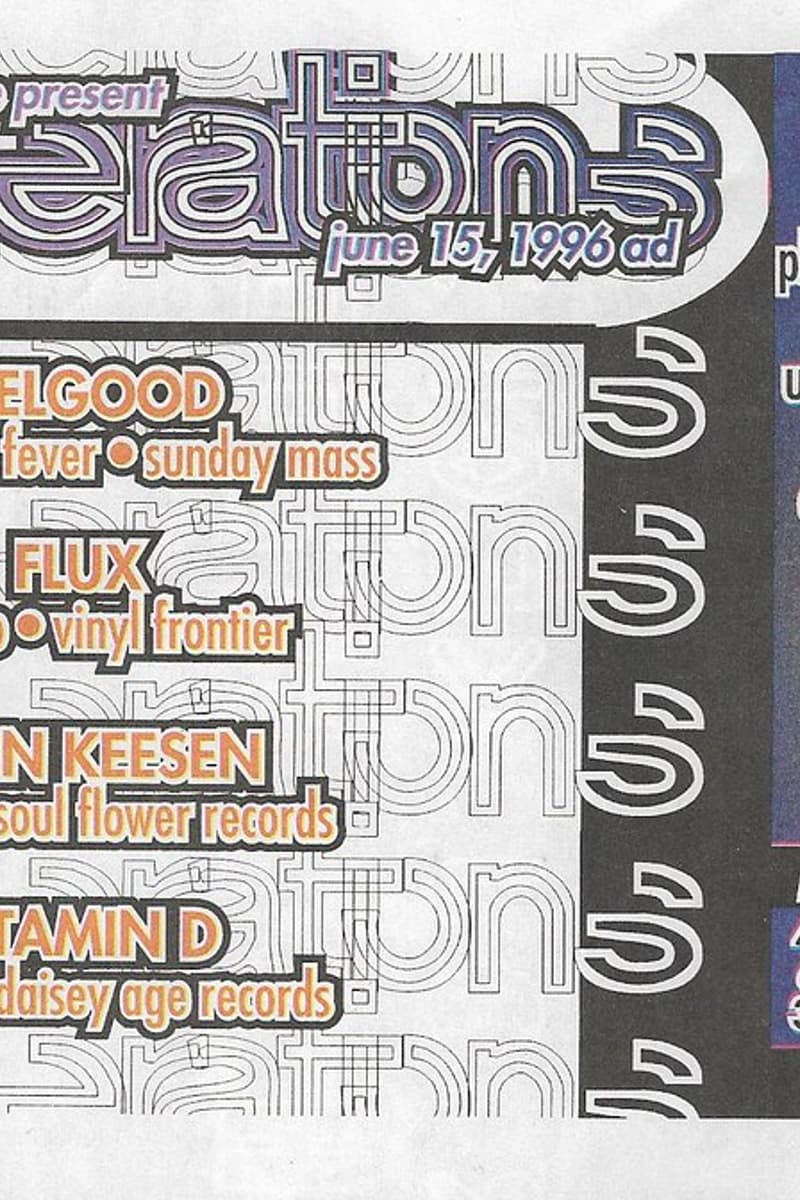 John Keesen, Vitamin D, DoorMouse, Flux, Mark Verbos - Milwaukee, WI - Jun 15, 1996