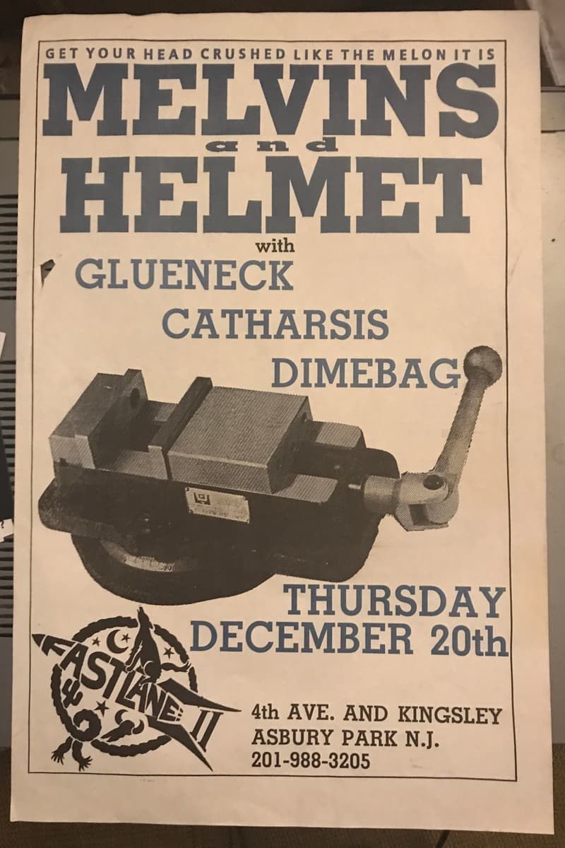 catharsis, Helmet, Glueneck, Melvins, Dimebag - at Fast Lane II - Asbury Park, NJ