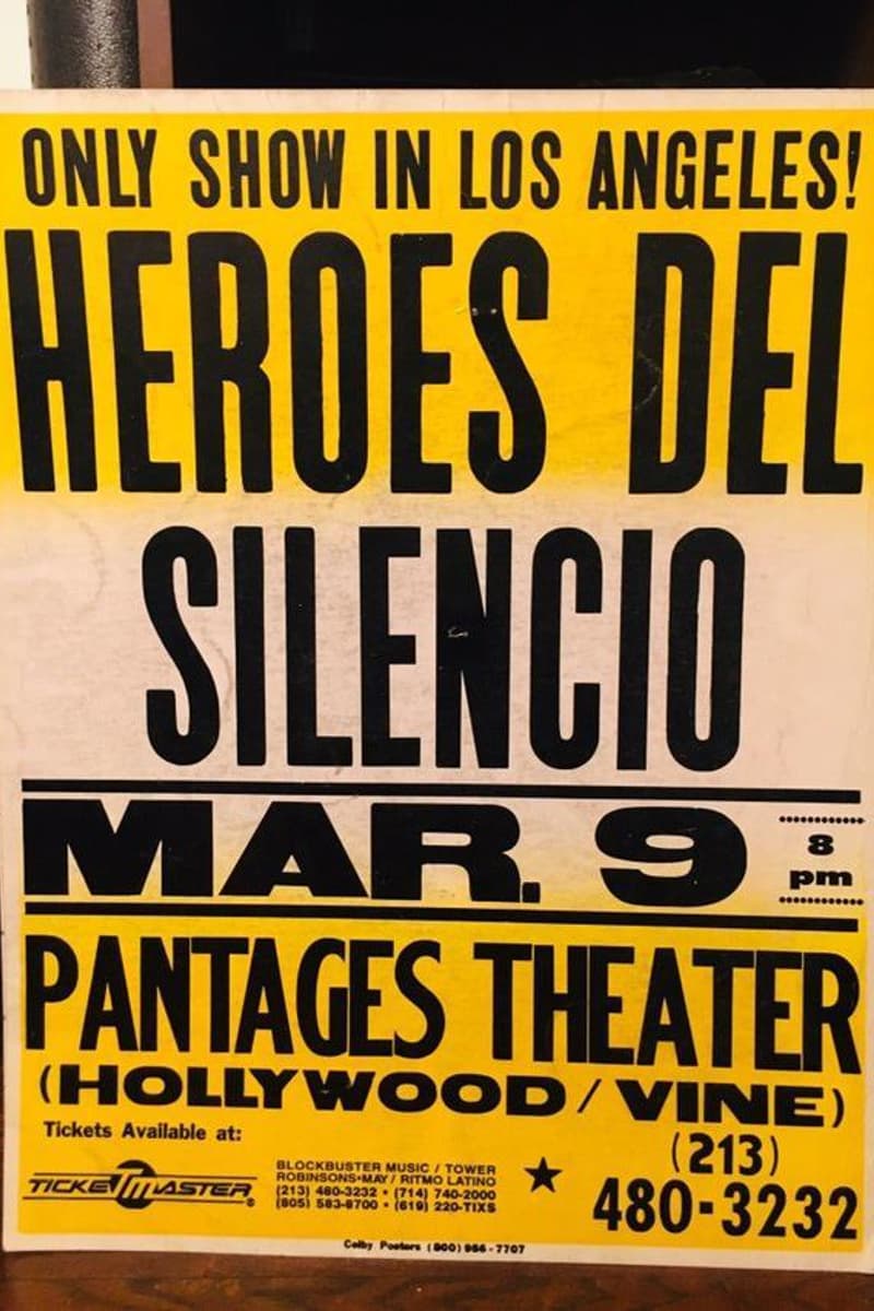 Heroes Del Silencio - at Pantages Theater - Los Angeles / Hollywood, CA