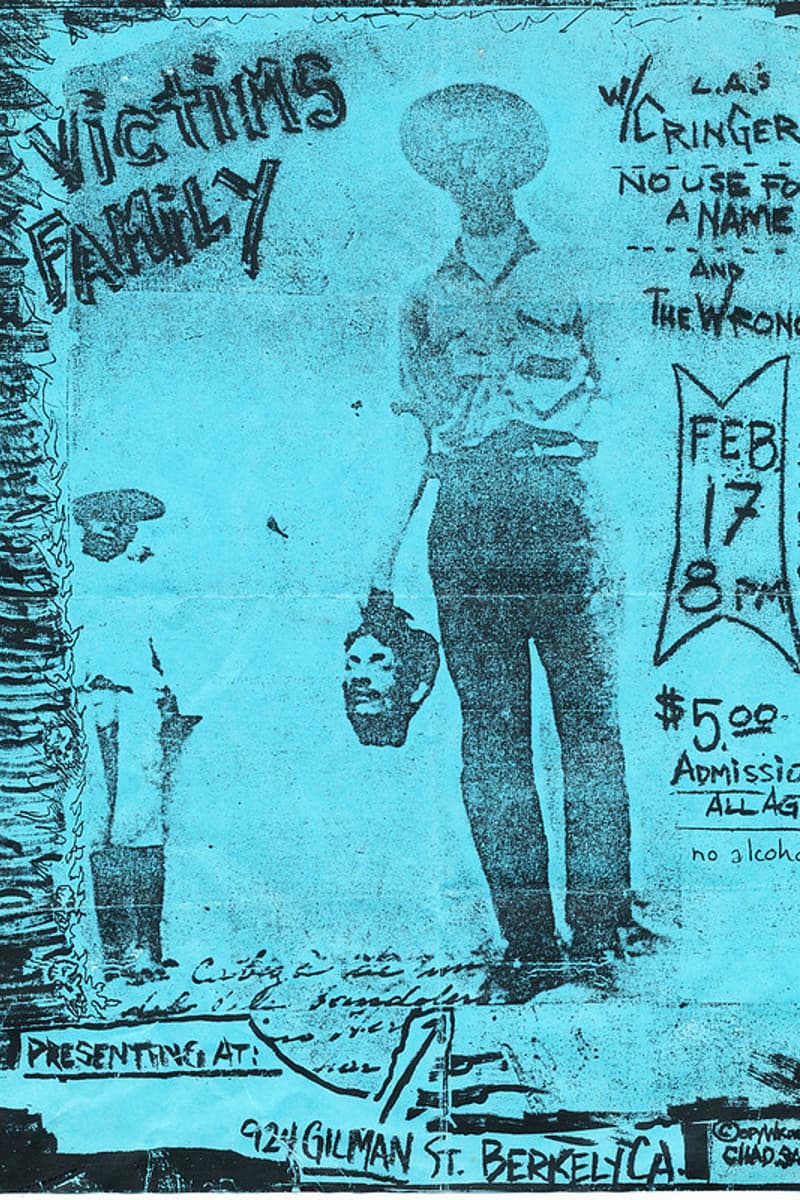 No Use for a Name, The Wrong, Victims Family, Cringer - at 924 Gilman Street - Berkeley, CA - Feb 17, 1989
