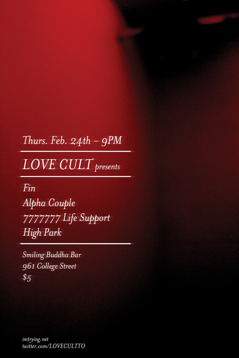 Alpha Couple, FiN, 7777777 Life Support, High Park - at Smiling Buddha Bar - Toronto - Feb 24, 2011