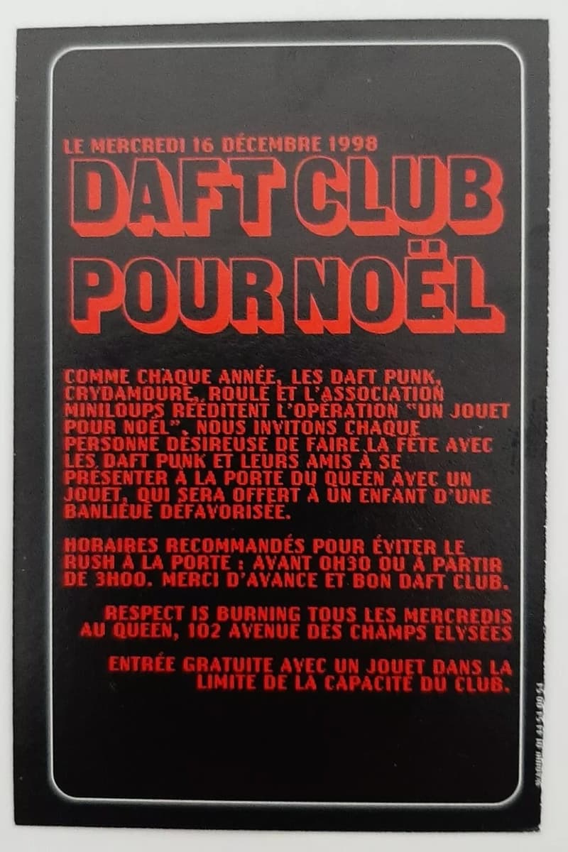 Roulé, Crydamoure, Daft Punk - at Le Queen (Respect Is Burning) - Paris - Dec 16, 1998