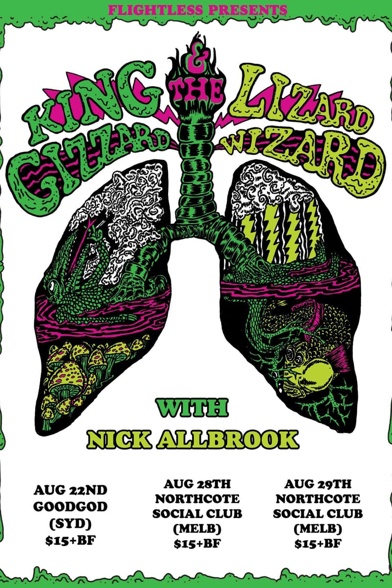 King Gizzard & The Lizard Wizard, Nick Allbrook - at Goodgod / Northcote Social Club - Sydney / Melbourne, NSW / VIC