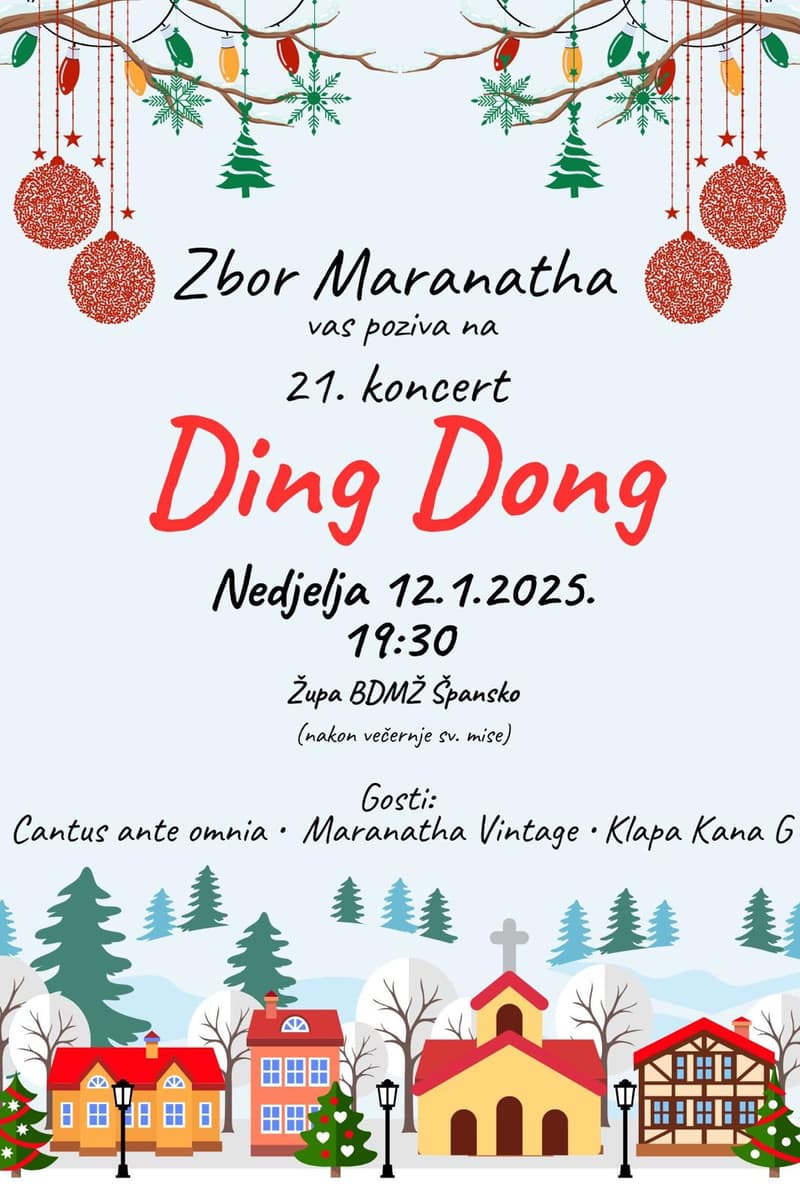 Maranatha Vintage, Cantus ante omnia, Zbor Maranatha, Klapa Kana G - at Župa BDMŽ Špansko - Špansko (Zagreb, Croatia) - Jan 12, 2025