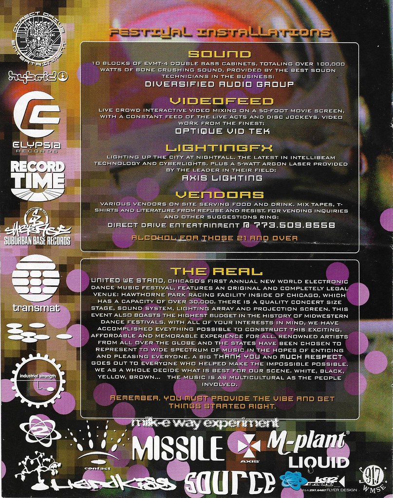 Handkiss, Milk-e Way Experiment, Missile, Axis Lighting, Diversified Audio Group - at Hawthorne Park Racing Facility - Chicago, IL