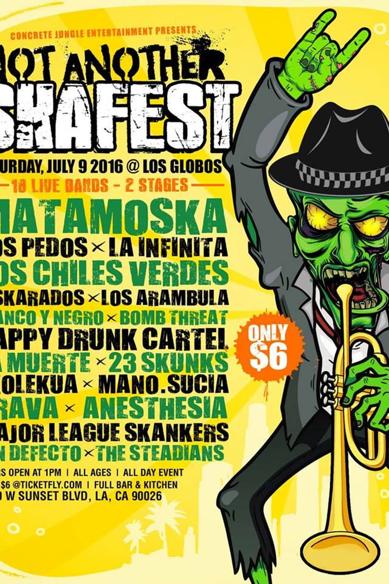 Matamoska, La Infinita, The Steadians, Los Arambula, D-Skarados - Los Angeles, CA - Jul 9, 2016
