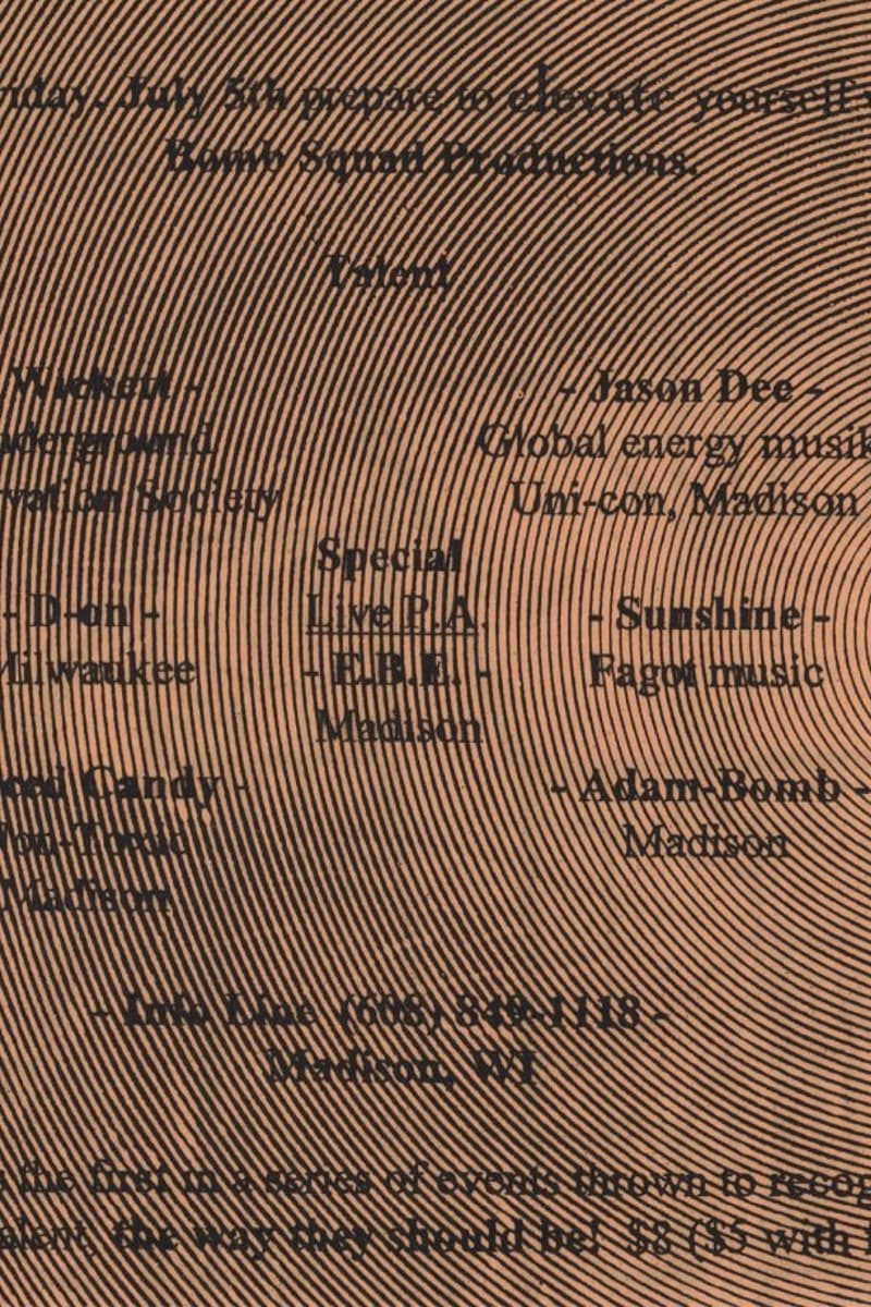 Jason Dee, Laced Candy, E.B.M., Adam-Bomb, D-on - Madison, WI