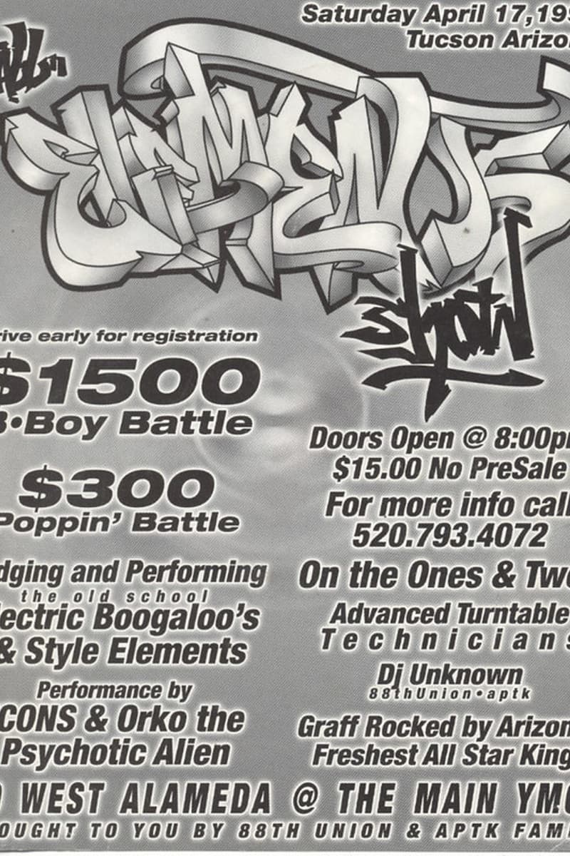 Style Elements, DJ Unknown, Electric Boogaloo's, Orko the Psychotic Alien, Advanced Turntable Technicians - at The Main YMCA - Tucson, AZ - Apr 17, 1999
