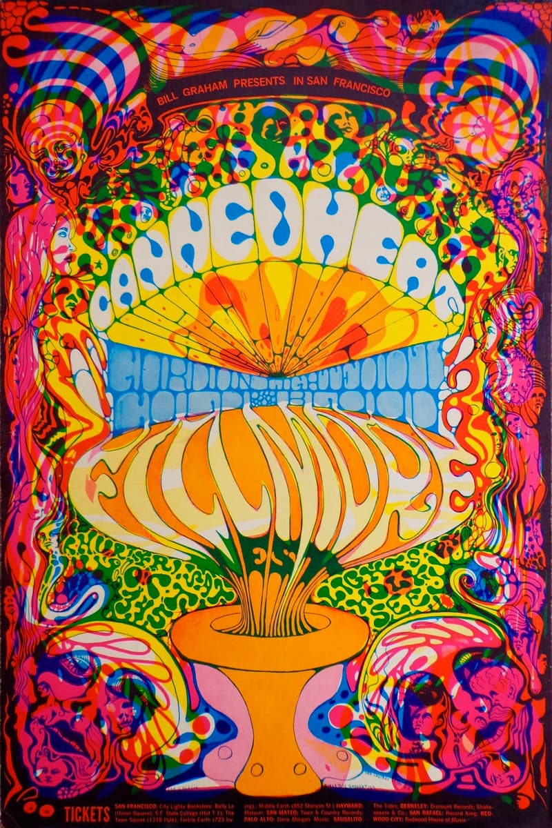 Charlatans (possible - lower text partially obscured), Country Joe and the Fish (likely - partially obscured middle text), Canned Heat - San Francisco, CA