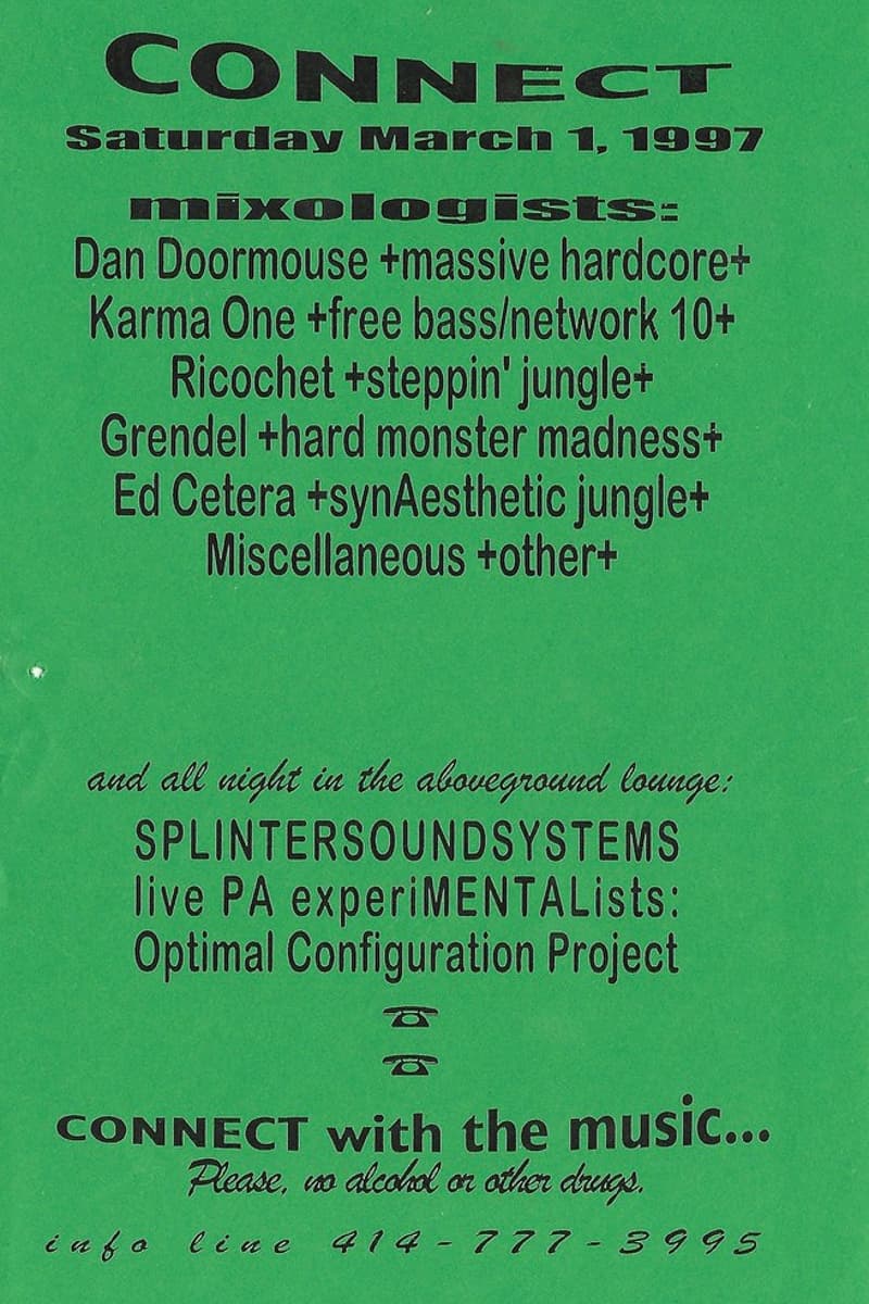 Ed Cetera, Karma One, Optimal Configuration Project, Grendel, Ricochet - at Connect - Mar 1, 1997