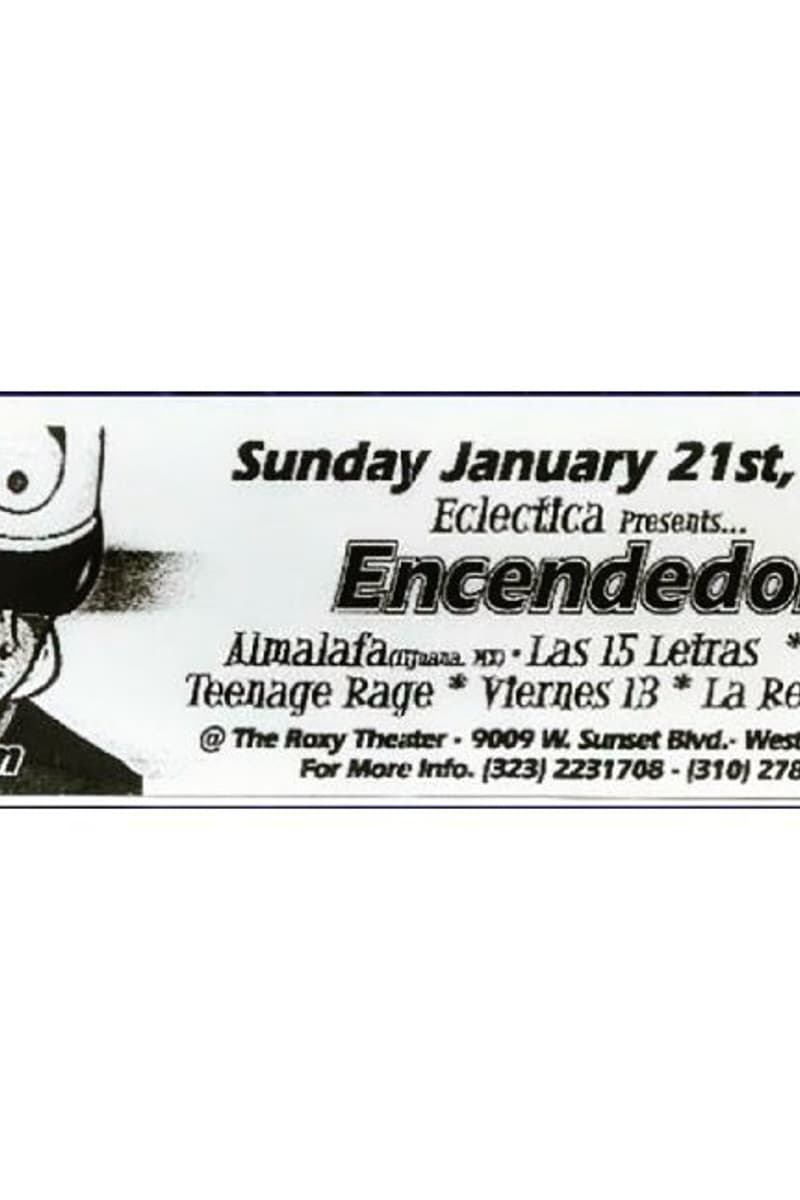 Encendedor, Las 15 Letras, Viernes 13, La Resistencia, Almalafa - at The Roxy Theater - West Hollywood, CA - Jan 21, 2001