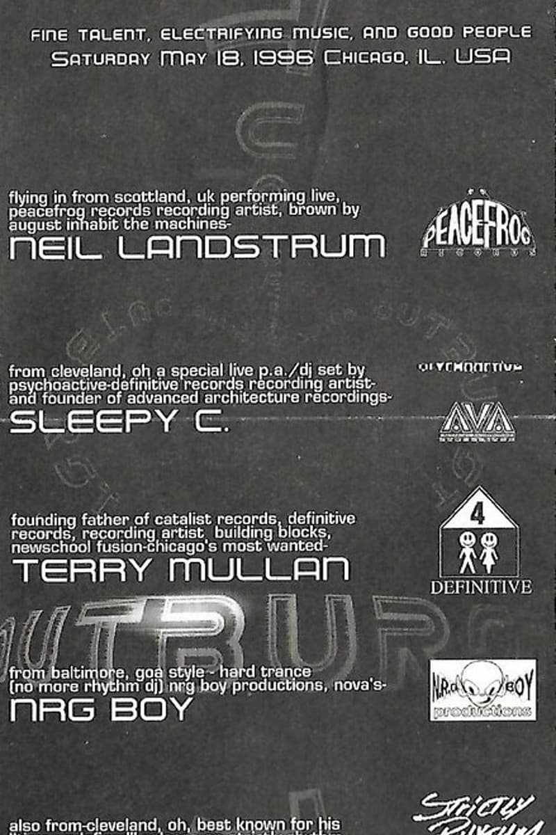 Dancurtian, Terry Mullan, Sleepy C., Neil Landstrum, NRG Boy - at Mus Groove - Chicago, IL - May 18, 1996