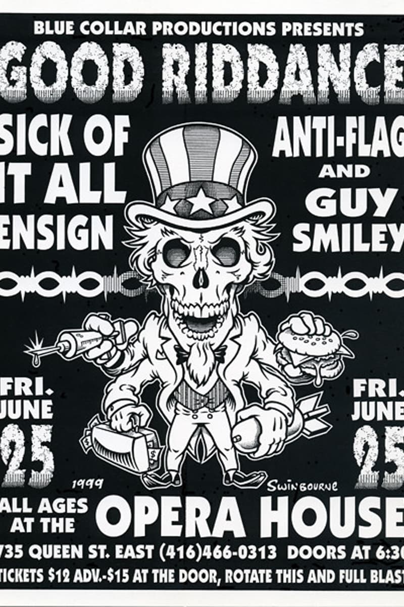 Guy Smiley, Good Riddance, Sick Of It All, Anti-Flag, Ensign - at Opera House - Toronto - Jun 25, 1999